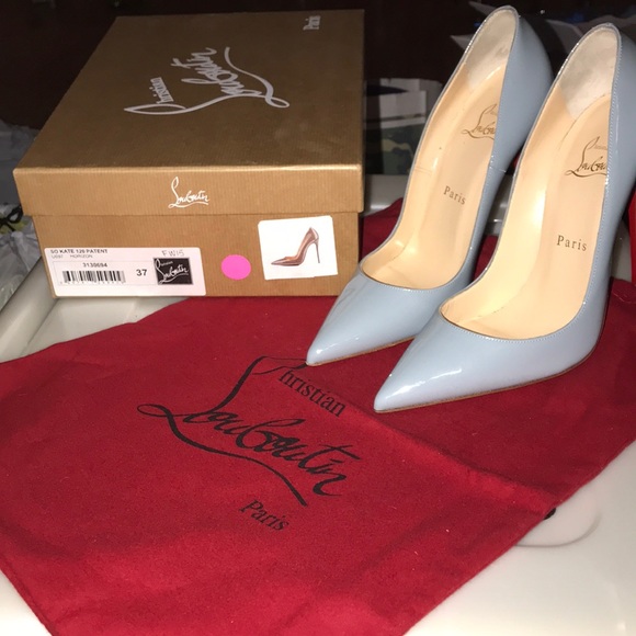 Christian Louboutin Shoes - Christian Louboutin Baby Blue stiletto heels!!